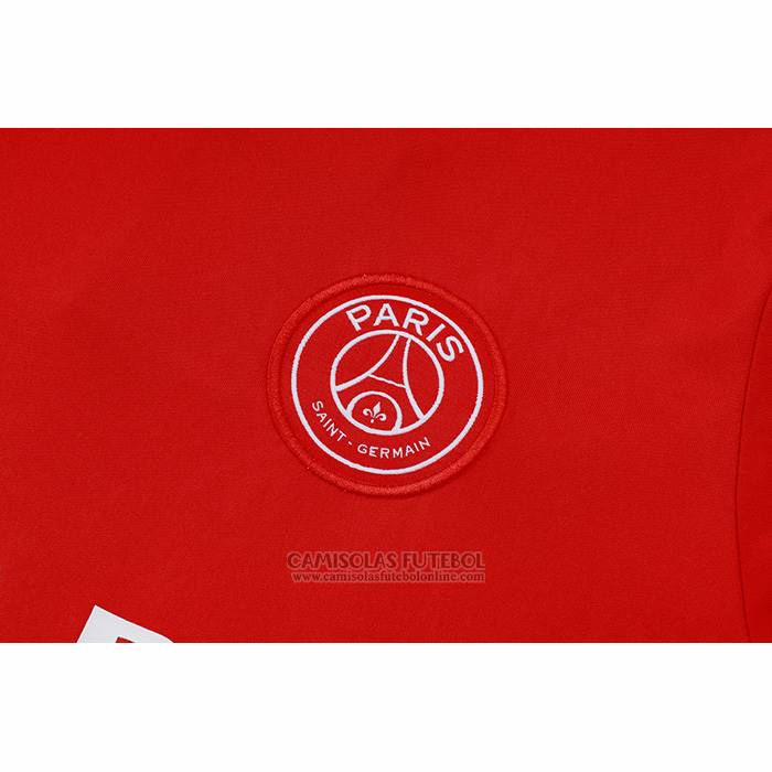 Fato de Treino Paris Saint-Germain Jordan Manga Curta 2024-2025 Vermelho - Calcas Curta